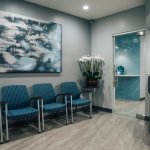 Calm waiting area with modern interior design, Valencia, CA Endodontics office